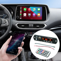5/12V MP3 WMA Decoder Board USB TF FM Radio Bluetooth-Compatible 5.0 Audio MP3 Player Module with Remote Control for Car