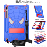 For Samsung Galaxy Tab S8 S7 Plus FE 12.4 inch Case Shockproof Tablet Funda Cover For Tab S7 S8 11" 2022 Pencil Holder Cases