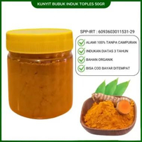 Kunyit Bubuk Asli Bahan Dari Kunyit Herbal Alami 100% Original 50 gr