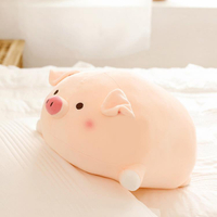 小豬抱枕粉色趴趴豬公仔超軟萌毛絨玩具床上睡覺枕頭男朋友女生大
