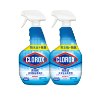 【Clorox高樂氏】浴室除垢清潔劑噴槍887mlx2(水垢/浴廁/磁磚/馬桶/皂垢/玻璃)