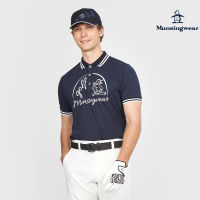 【Munsingwear】企鵝牌 男款藏青色日本製吸濕速乾短袖POLO衫 MGTT2A01