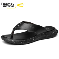 Camel Active 2022 New Arrival Summer Men Flip Flops High Quality Beach Shoes Non-slip Male Slippers Zapatos Hombre Casual Shoes