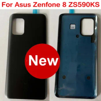 Best New Back Panel Battery Cover Housing Door Rear Case with Adhesive For Asus Zenfone 8 ZS590KS 5.9" Phone Lid Replacement