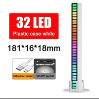 LAMPU LED RGB MUSIK SPEKTRUM / LAMPU LED SENSOR SUARA / LAMPU RITME - L022-PUTIH