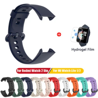 Silicone Bracelet Smart Watch Strap For Redmi Watch 2 Lite 3 Active Universal Sport Straps For Xiaomi Mi Watch Lite Accessories