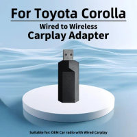 Mini Apple Carplay Adapter Smart AI Box for Toyota Corolla Car OEM Wired Car Play To Wireless Carplay Plug and Play USB Dongle