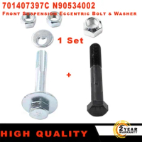 Front Suspension Eccentric Bolt &amp; Washer 701407397C For VW Transporter IV T4 Bolts N90534002 M14x1.5x90