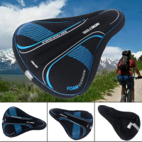 Bicycle Seat Cover Bike Saddle Cover Cycling Pad Cushion Cover Memory Foam Seat Cushion Breathable Cycling Saddle Bike Parts