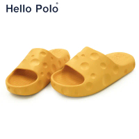 Hello Polo รองเท้าอุ้งเท้าแมวลายชีส รุ่น HP8018 รองเท้าแฟชั่นพื้นนิ่มแบบ Unisex คําแนะนําการขายที่ร้
