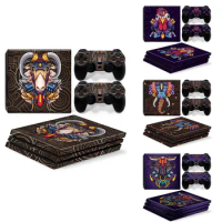4Pack PS4 Pro Skins Console and Controllers, Funny Animal Vinyl Skin Cover Set for Protective Playstation 4 Pro Console and 2