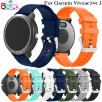 Colorful Soft Silicone Replacement watch Strap for Garmin Vivoactive 3 / vivoactive3 music Smart Wristband For Garmin Venu band