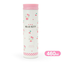 小禮堂 Hello Kitty 保溫瓶 460ml (白櫻桃款)