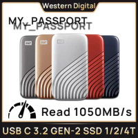 Western Digital WD 500G 1TB 2TB 4T NVMe External Portable Solid State Drive My Passport SSD USB-C 3.2 Hard Drives for Laptop PC