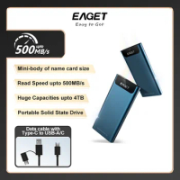 EAGET NVME SSD 1tb 2tb External Hard Drive SSD 2tb M.2 SSD NVME 500g 250g Portable SSD External hdd Solid State Disk for Laptop