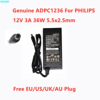 Genuine 12V 3A 36W ADPC1236 DA-36Q12 AC Adapter For PHILIPS TPV AOC 234CL2 229CL2 227E4LH VL2040 BENQ HP Monitor Power Supply