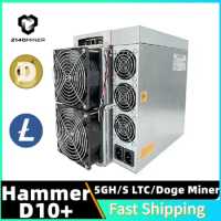 Hammer D10+ 5000MH/S LTC/Doge Miner 5GH/S 3700W Asic Miner D10+ Most Profitable Crypto Asic Mining machine 7-15Days Delivery
