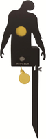 Atflbox Metal Zombie Pellet Rimfire Reset Target, Rated for .177 .22 Caliber Outdoor Shooting and