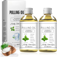 Cocofresha Pulling Oil Pure Organic Coconut Oil Pulling 4 Oz Mint Flavor Cocofresha Pulling Oil for 