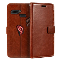 Case For Asus ROG Phone ZS600KL Wallet Premium Leather Magnetic Flip Case Cover With Card Holder For Asus ROG Phone ZS600KL