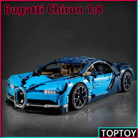 Bugatti Veyron - blok bangunan 1: 8, set kuasa lampu lumba, penutup paparan, mainan budak dewasa, ha