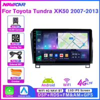 2Din Android10.0 Car Radio For Toyota Tundra XK50 2007-2013 Stereo Receiver GPS Navigation Car Receiver Car Video DVD 2DIN IGO