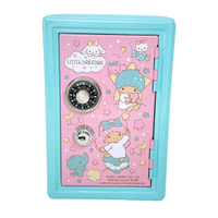 【震撼精品百貨】Little Twin Stars KiKi&LaLa_雙子星小天使~三麗鷗 雙子星鐵櫃密碼存錢筒(甜點)*99089