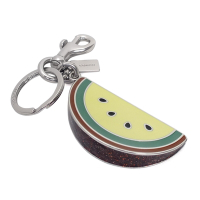 COACH金屬立體切片西瓜造型雙扣環鑰匙圈