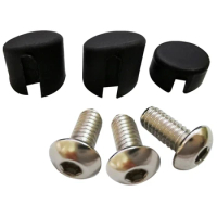 1Set Scooter Rear Back Fender Mudguard Screw Rubber Cap Screw Plug Cover for XIAOMI M365 Electric Scooter Parts(Black)