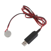 USB to 3V CR2032 Battery Charging Cable Repalce CR2032 3V Battery for CR2032 Button Coin Cell Powered Devices