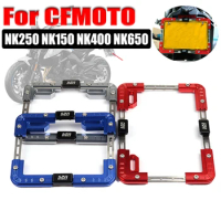 For CFMOTO CF NK250 NK150 NK400 NK650 MK 250 Motorcycle Parts License Plate Tag Cover Moto Motorbike Number Plate Frame Holder