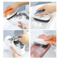 Long HandleShoe Brush Laundry Soft Household No Hurt Shoes Clothes Washing Board Cleaning Gadgets Kit Boots