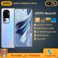 Original OPPO Reno10 RENO 10 5G Mobile Phone Snapdragon 778G 6.7 OLED 80W 4600mAh 64MP Camera NFC Smartphone