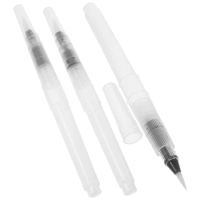 3 Pcs Watercolour Brushes Refillable Watercolor Pens Painting Drawing Gouache for White