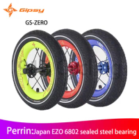 GIPSY G-ZERO 12INCH carbon wheelst for 12'' Kids balance bike pushbike racing bicycle parts 1piece 90mm/95mm/85mm with tire