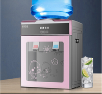 飲水機 溫熱 冰溫熱 【新款】臺式小型宿舍製冷製熱放桶裝水家用迷你型可加熱飲水機