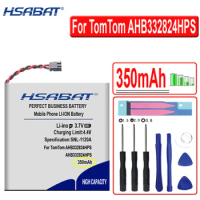 HSABAT 350mAh AHB332824HPS Battery for TomTom Spark Cardio+ Music GPS Watch New Li Polymer Rechargeable Battery