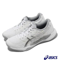 Asics 排球鞋 GEL-Tactic 12 女鞋 男鞋 白 銀 回彈 羽球鞋 室內運動 亞瑟士 1072A092100