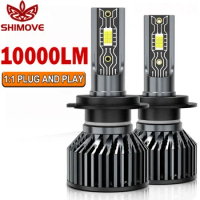 H1 H4 H7 LED Headlight Canbus H8 H11 9005 HB3 9006 HB4 H3 Automobile Fog Lamp Led Bulb 3570 CSP Hi Lo Beam ﻿with Fan Cooling