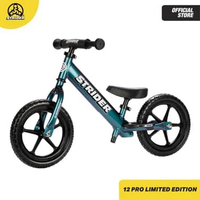 (Metallic Limited Edition) Strider 12 Pro Balance Bike - Sepeda Anak Tanpa Pedal untuk 1-4 Tahun MET