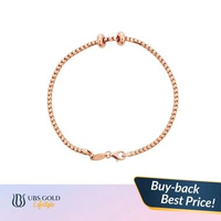UBS Gold Gelang Emas Charmee - Ggvo000176 - 17k 15cm-Rose Gold