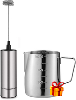 Milk Frother Handheld Battery Operated Coffee Frother for Milk Foaming Latte/Cappuccino Frother Fra