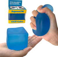 Squishy Sensory Squeeze Toy - Stress Fidget Cube for Kids and Adults Relief from Anxiety While impro
