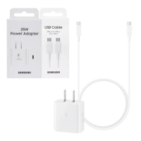 【Samsung 三星】原廠 25W PD 3.0超快充T2510+5A 1.8m 雙Type C 線DX510(公司貨)