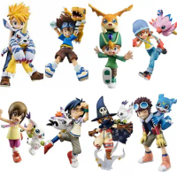 Digimon Taichi Yagami & Agumon & Greymon Boxed Action Figures Collectible Statue Model