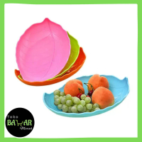 Piring Plastik Snack Sambal Kecap  Bentuk Daun Multifungsi Wadah PIRING PLASTIK Nasi Kitchenware