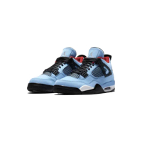 【NIKE 耐吉】Travis Scott Cactus Jack x Air Jordan 4 大學藍 308497-406(聯名款 AJ4 休閒鞋 男鞋)
