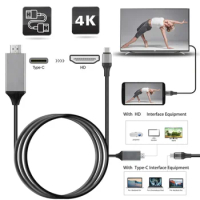 1080P Type C to HDMI-compatible Adapter Cable for Samsung 4K USB 3.1 C to HD Same screen line for Macbook Pro ChromeBook Pixel