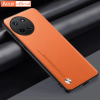 For Realme 11 Coque Luxury PU Leather Case For Realme 11 4G Matte Back Cover Shockproof TPU Silicone Full Protection Phone Case
