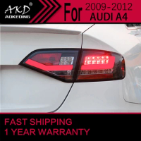 Car Lights for Audi A4 A4L LED Tail Light 2009-2012 A4 Rear Stop Lamp Brake Signal DRL Reverse Automotive Accessories